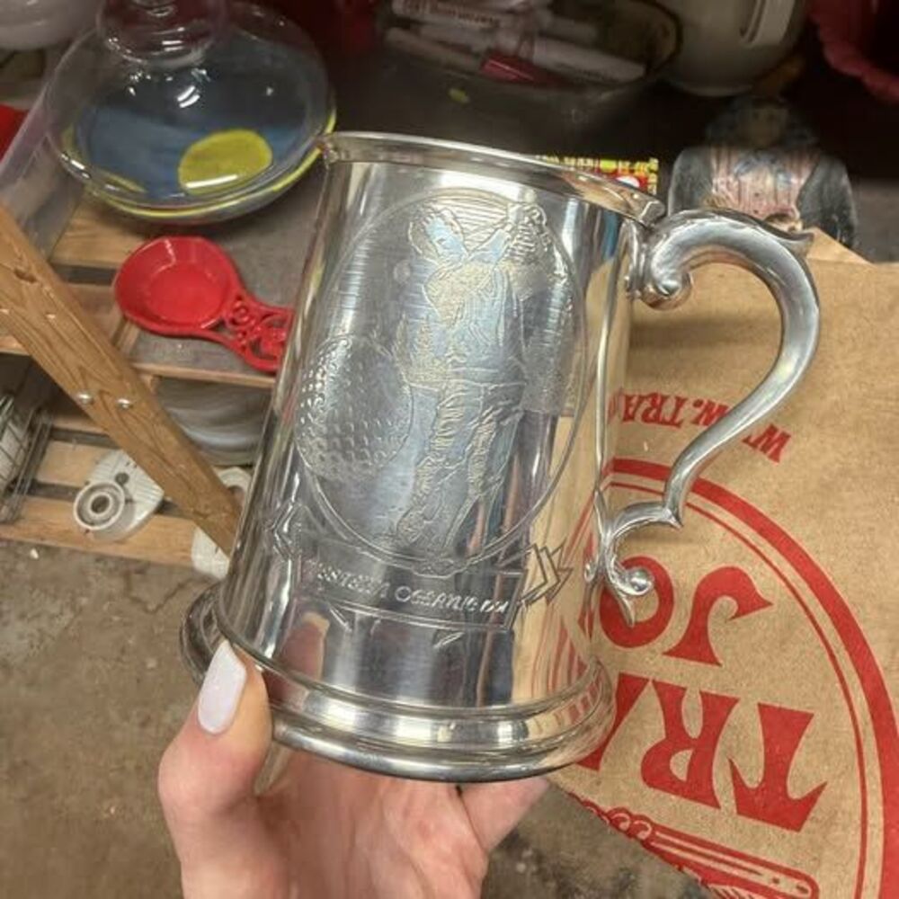 English Pewter Sheffield England Golf Tankard